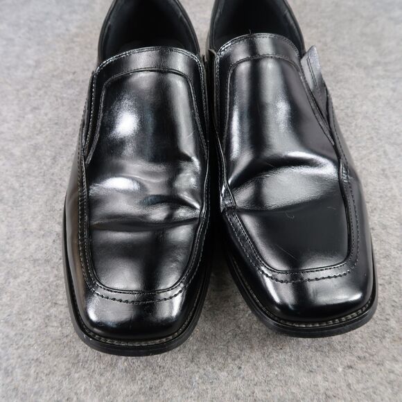 Stacy Adams Shoes Mens 10.5 Loafer Dress Formal Black Slip On Square Toe Classic - Picture 15 of 15